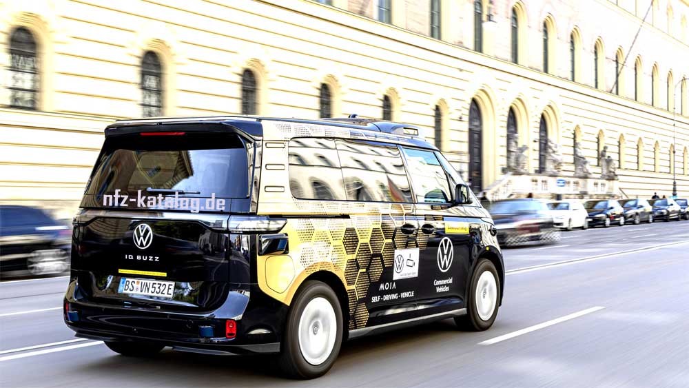 Volkswagen test zelfrijdende elektrische bestelwagens in Mnchen
