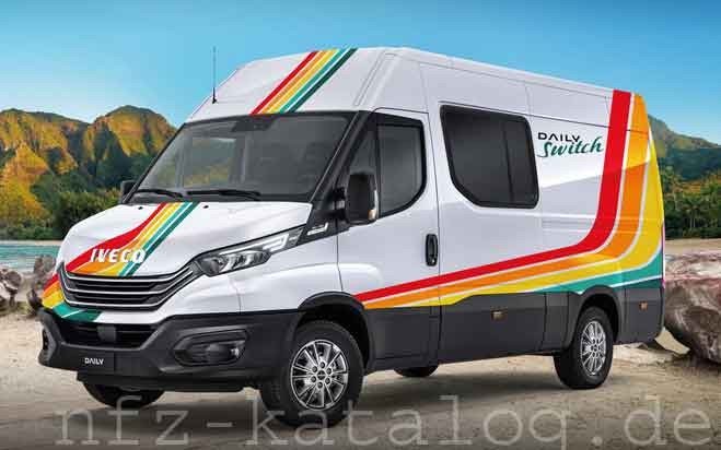 Iveco Daily Switch: Transporter, mobiles Bro und Wohnmobil