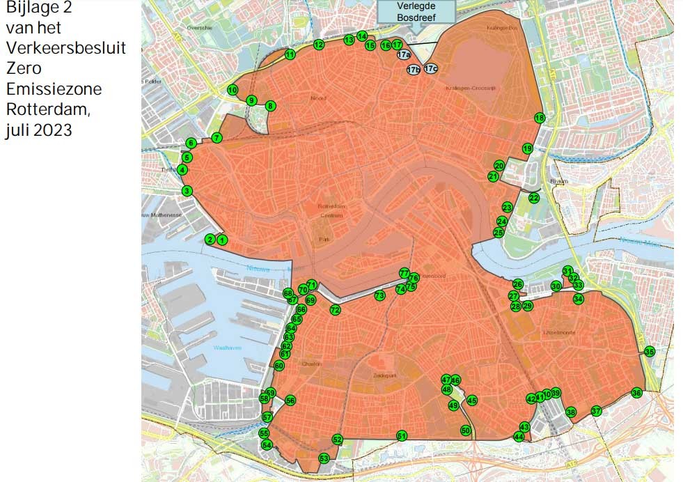 Rotterdam gaat verbrandingstrucks per 2025 weren uit de stad