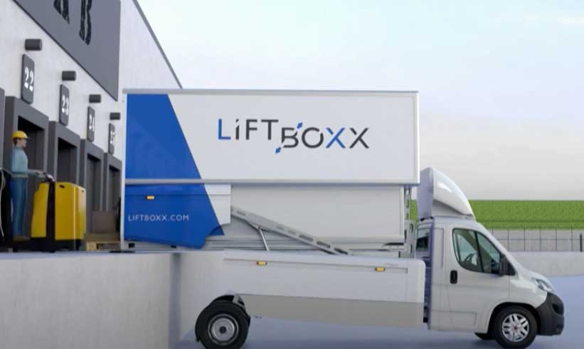 Liftboxx  bestelauto met scharend chassis