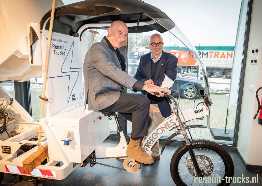 Renault Trucks, Kleuster Freegones en Bluekens werken samen aan een groenere stad