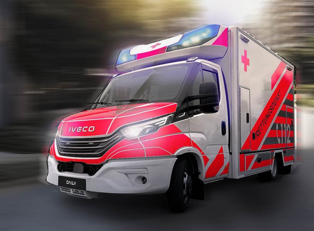 Iveco / Fahrtec Systeme  Daily-Fahrgestell mit Rettungswageneinheit