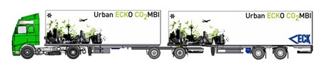 Van Eck Urban ECKO CO2MBI met korte en langere oplegger