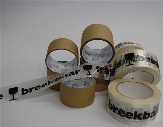 Kortpack  Bedrukt filament tape