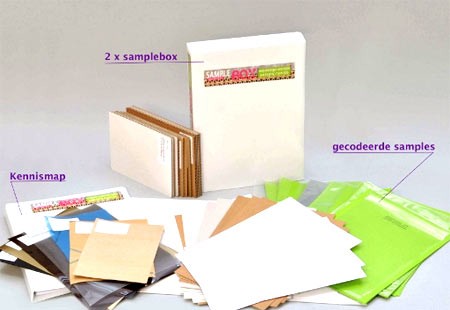 Box4 Samplebox verpakkings materialen