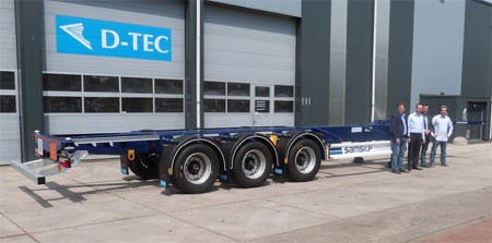 D-Tec 45 ft containerchassis