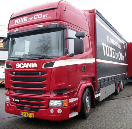 Scania R450 6x2 Low Huifopbouw