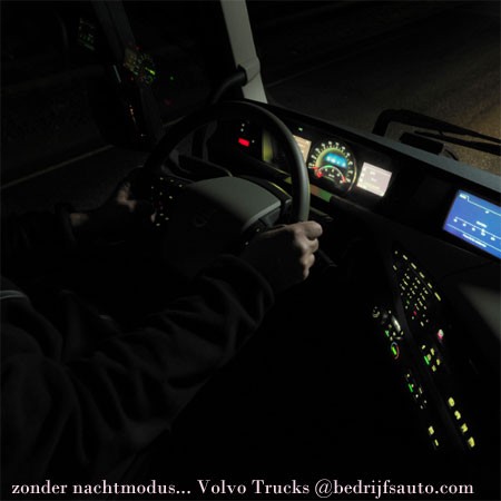 Volvo Trucks Nachtmodus / Nightmode maakt rijden in het donker veiliger