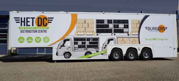 Burgers Group: double deck trailer als mobiel distributiecentrum