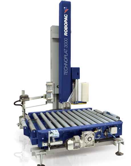 Robopac Technoplat 3000 PVS draaitafel-palletwikkelaar.